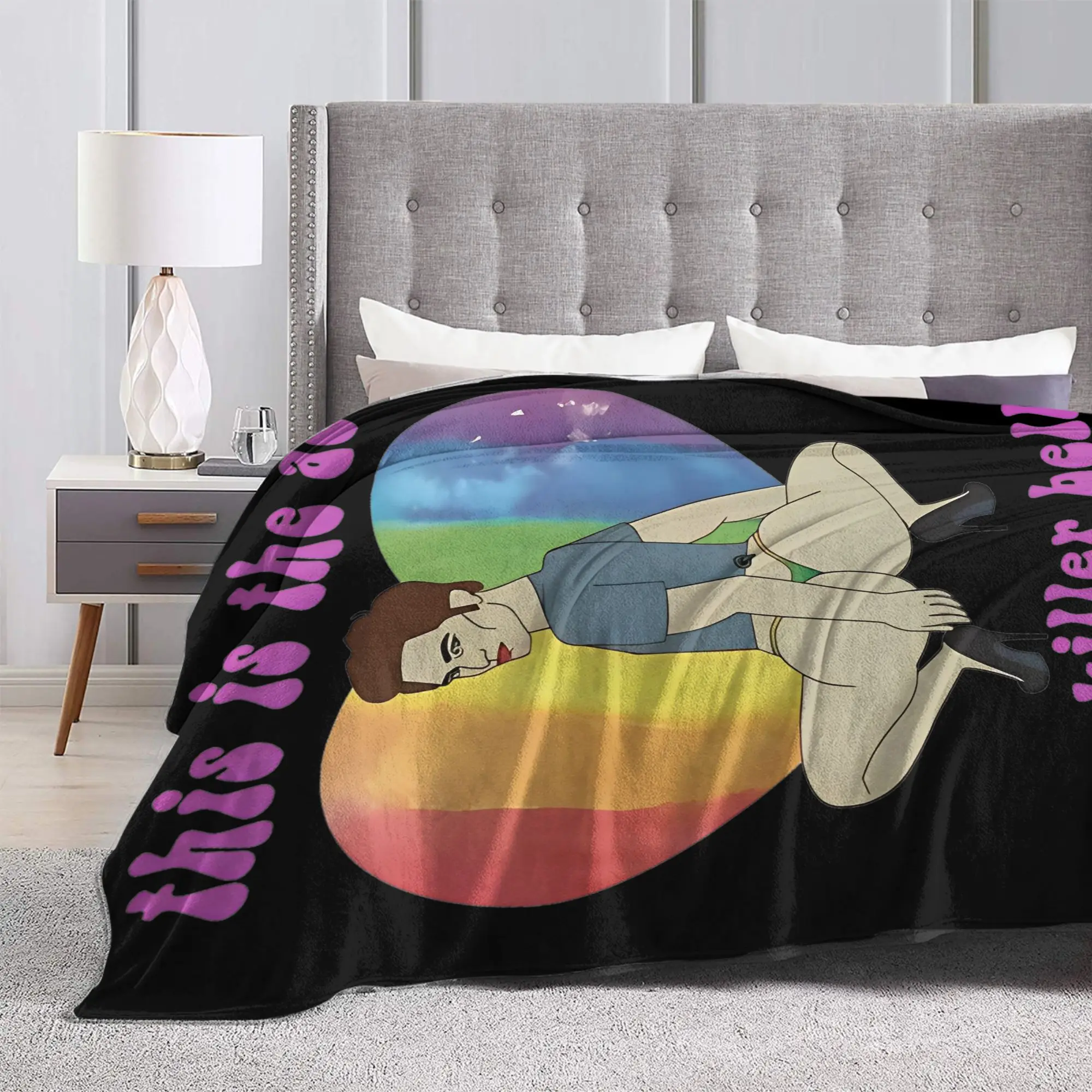 الحمار من القاتل بيلا الشفق ساغا الفانيلا بطانية دافئة رمي بطانية للمنزل ديكور التخييم مضحك المفرش أريكة غطاء سرير