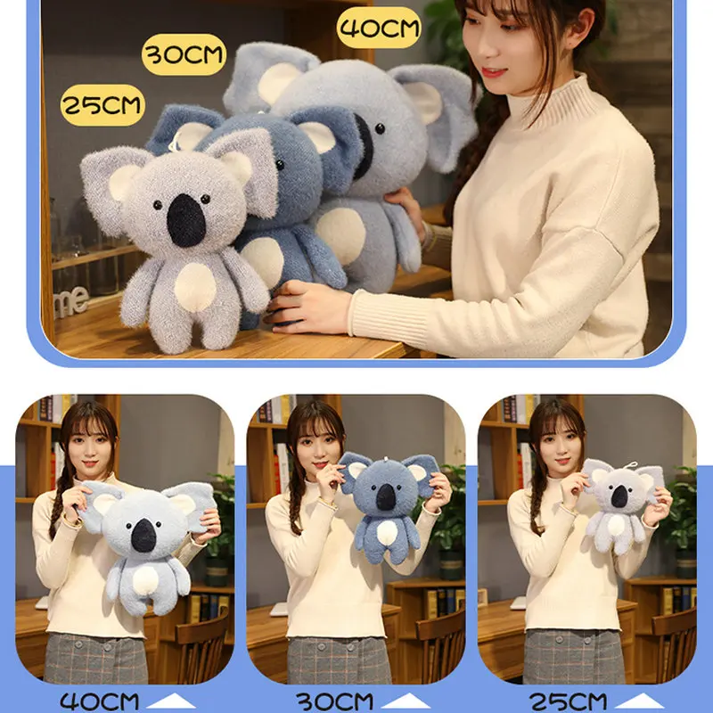 25-40cm Cute Koala Bear Plush Toys Stuffed Animal Adventure Koala Doll Birthday Christmas Gift for Girlfrien