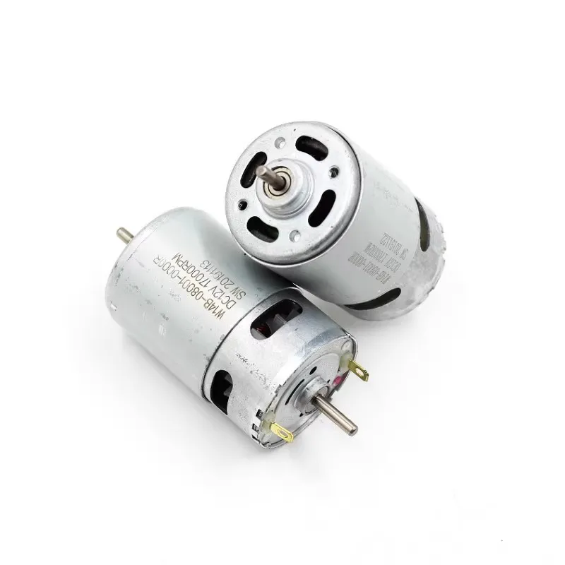 DC12V 17000rpm 550 Dual output shaft front ball bearing motor