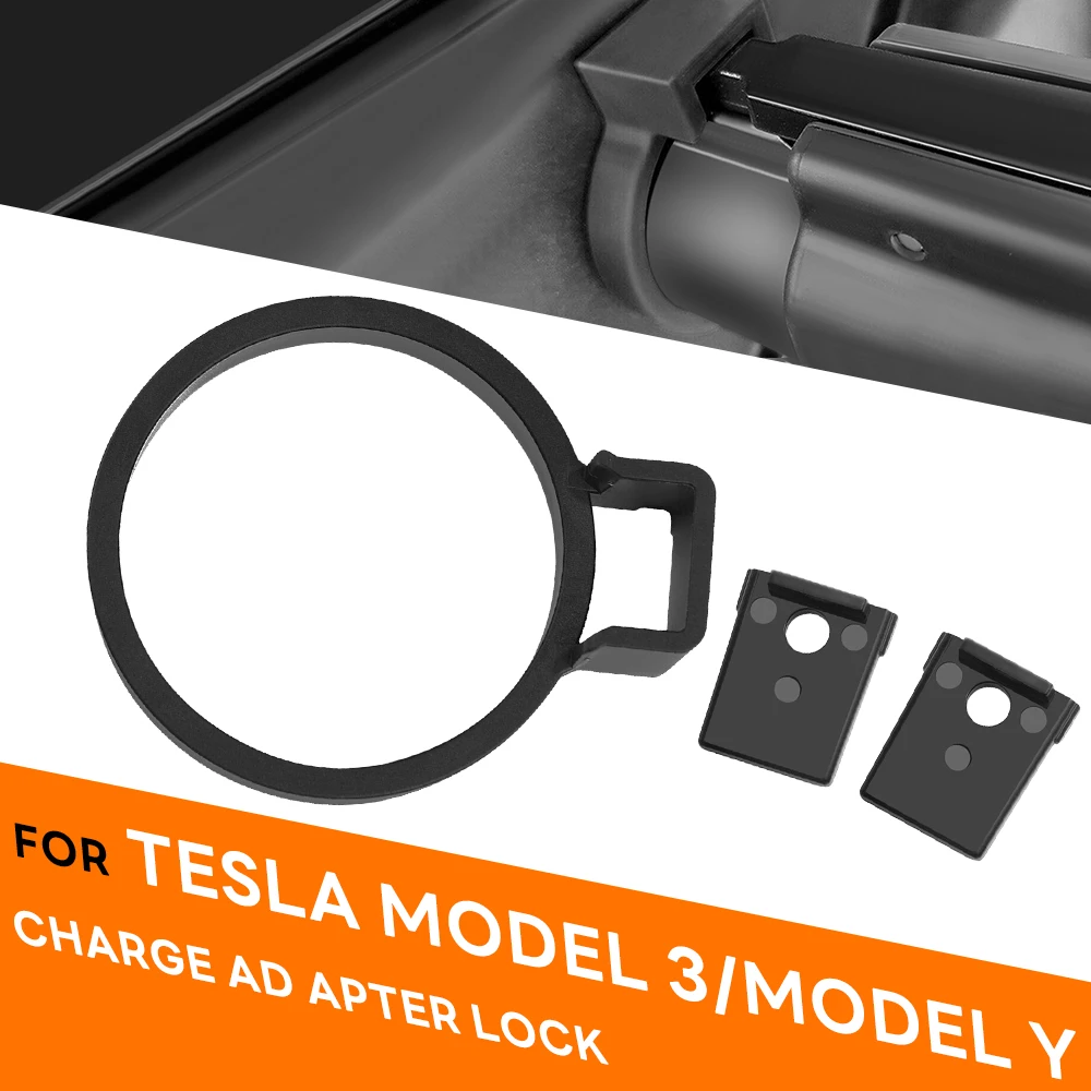 EV Charge Adapter Charging Lock Safety Protection For Type1 J1772 to Tesla Model X Y 3 2021 2022 2023 Tesla Car Accessories EVSE