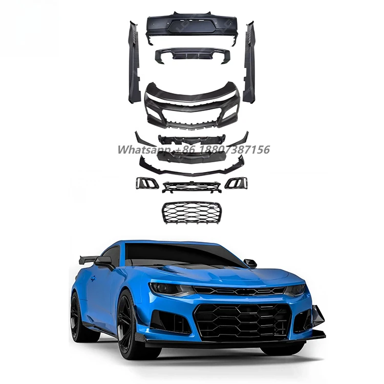 

ZL1 Style Body Kit for Camaro Front Bumper Rear Bumper Front Lip Rear Diffuser Side Skirts Auto Parts