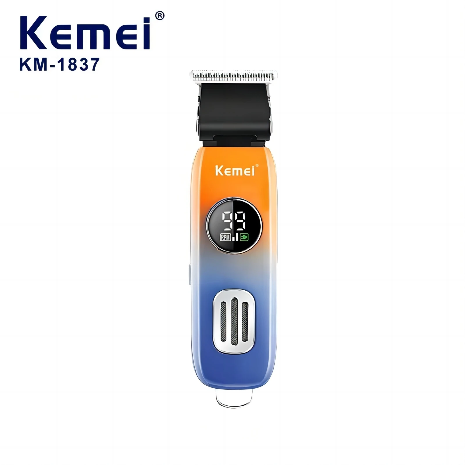 

Kemei KM-1837 rechargeable electric hair clipper machine professional barber barber barber trimmer for men shaver