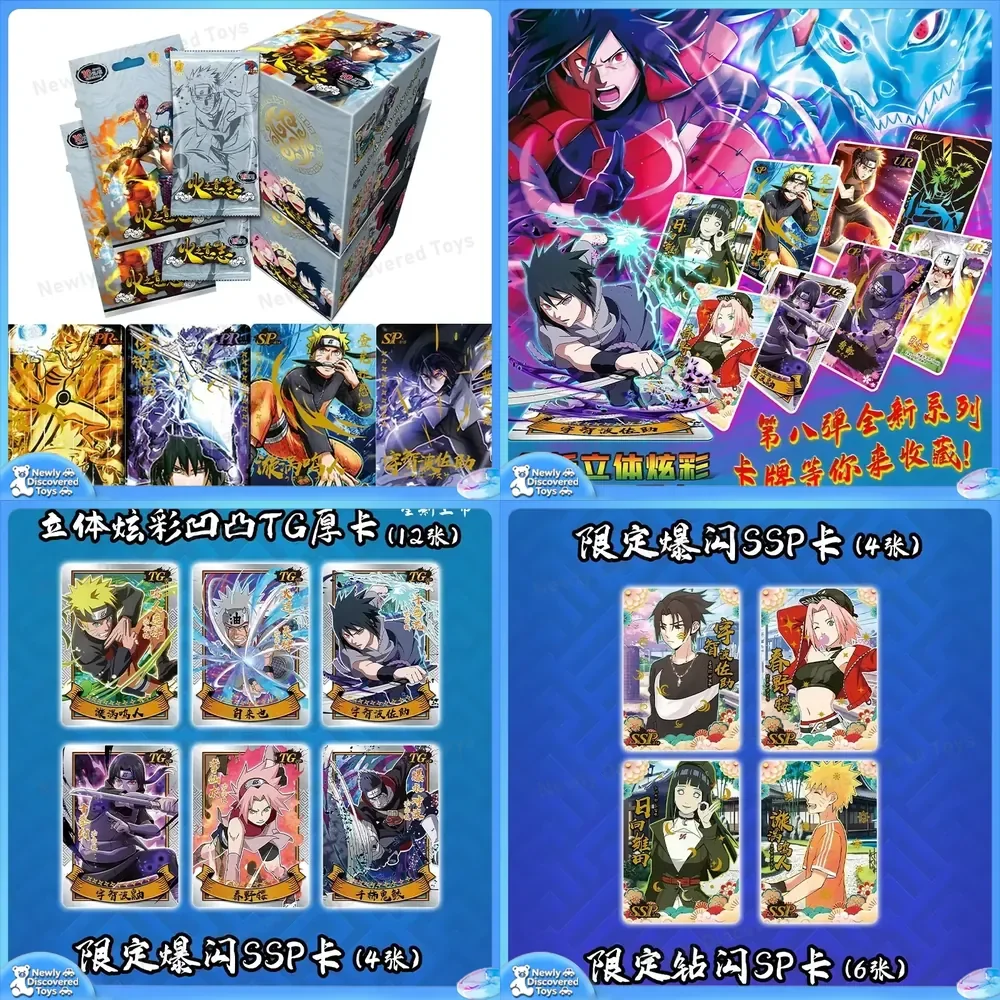

Genuine Naruto Card Will of Fire Deluxe Collection Edition for Naruto Sasuke Anime Character Cards Collection Toys for Kids