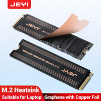 JEYI Graphene M.2 SSD Heat Sink, Dual-Layer Graphene and Copper Foil Design Cooler Radiator for Laptop PC NVMe NGFF 2280 Drive