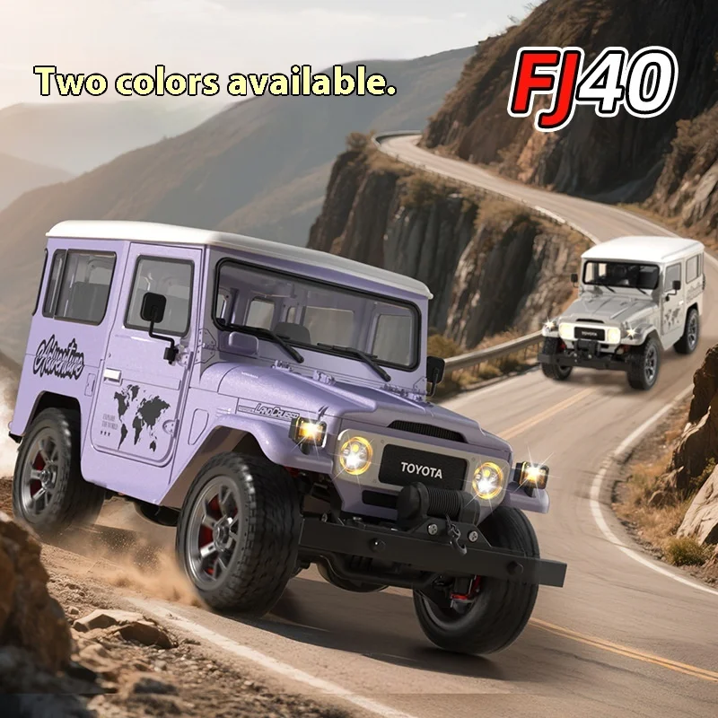 Brand New 1/16 Metal Texture Fj40 Simulation Remote Control Off-Road Vehicle Hg4-211 Light Smoking Device With Winch Children'S