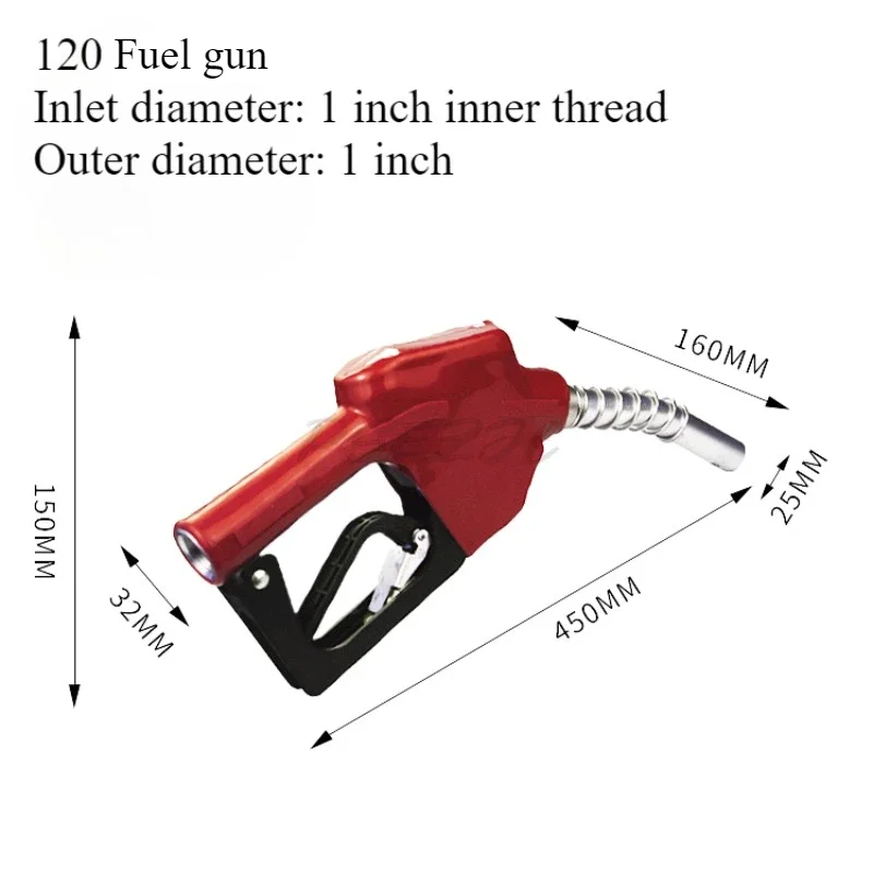 120 Caliber One Inch Fueling Tool Suitable for Diesel Gasoline High Flow Caliber Refueling Machine Accessories