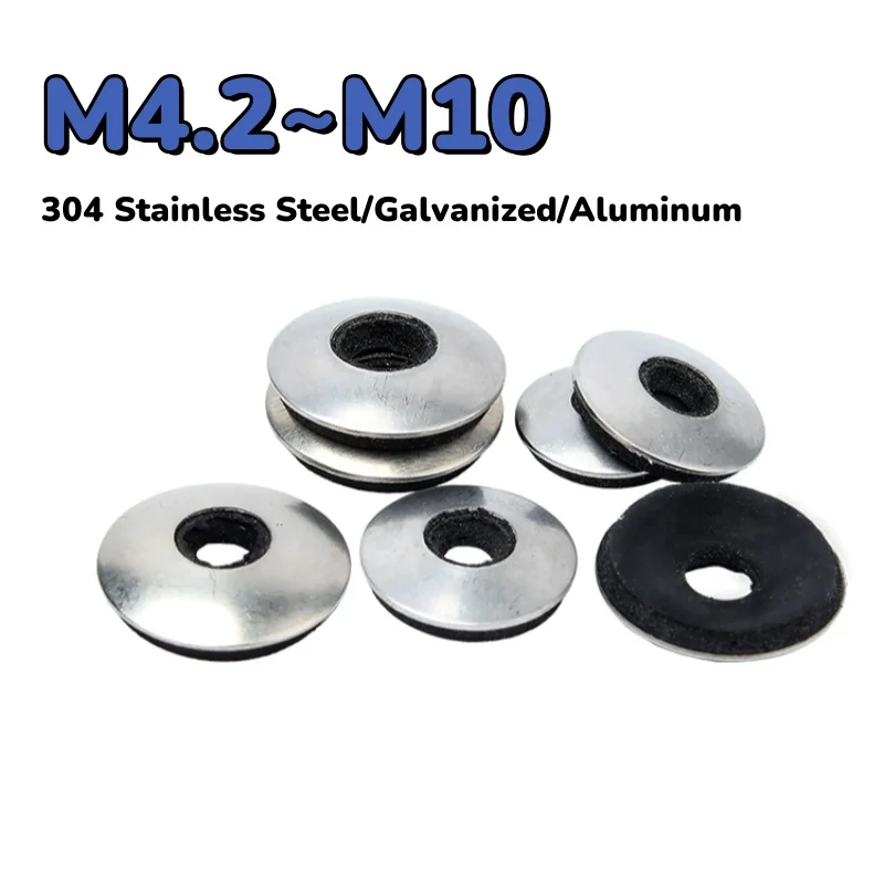 M4.2~M10 304 Stainless Steel/Carbon Steel/Aluminum Composite Sealing Washers Waterproof Anti-Loose Gasket