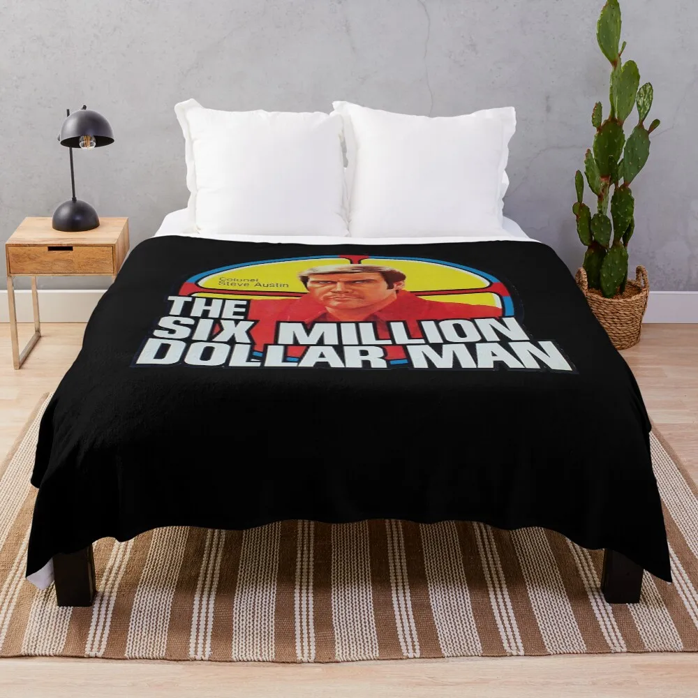 

Music Retro The Six Million Dollar Man Awesome For Music Fans Throw Blanket Outdoor Soft Blanket for Picnic Beach Camping