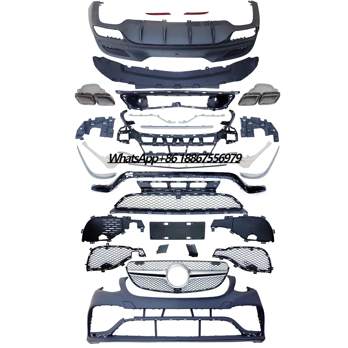 

Automotive Body Kit for Mercedes benz GLE Coupe W292 C292 2015-2019 Upgrade to GLE63 Coupe AMG Model Car Bumpers