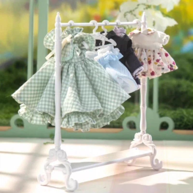 

Набор вешалок Pannys Box в стиле рококо, аксессуары для хранения одежды для кукол 1/8 Bjd, шарнирный органайзер для кукольного наряда, идеальный подарок на день рождения
