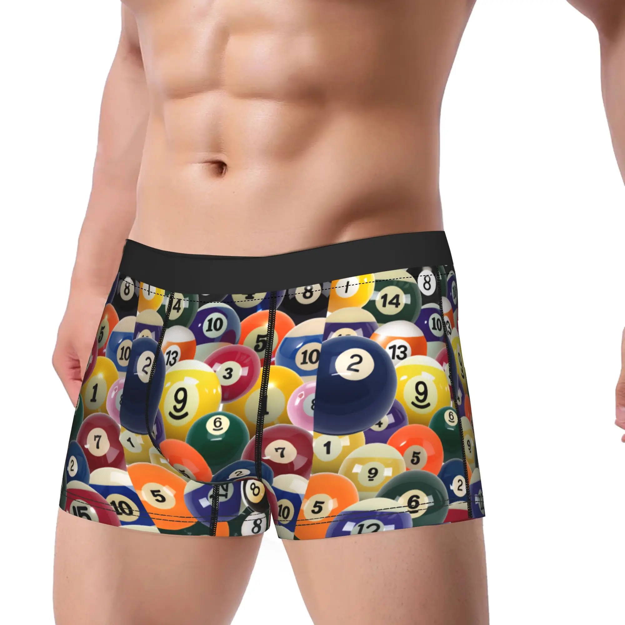 Bingo Balls Underwear  Men Panties Printing Comfortable Boxershorts Quality Boxer Brief Plus Size