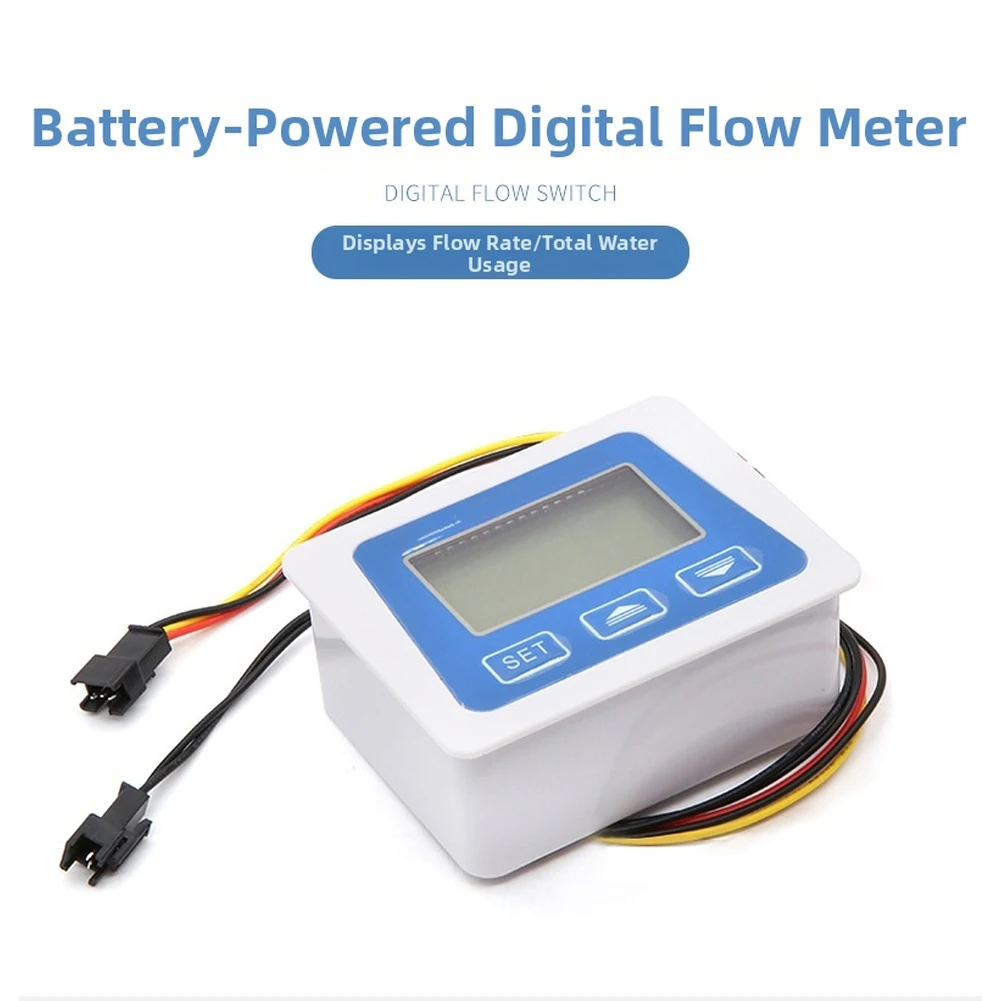 Inline Flow Monitor Low Power Flow Sensor Digital Flow Meter Real-time Flow Rate Display Total Consumption Tracking