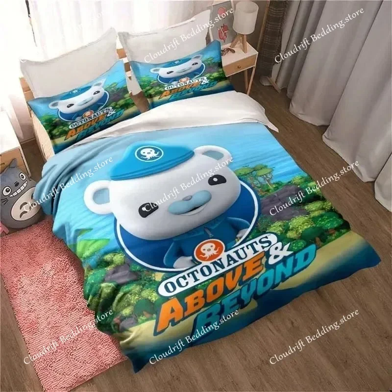 Cartoon The Octonauts Duvet Cover Pillowcase Barnacles Bedding Set Adult Boy Girl Bedroom Decoration Gift Single Double Size026 3