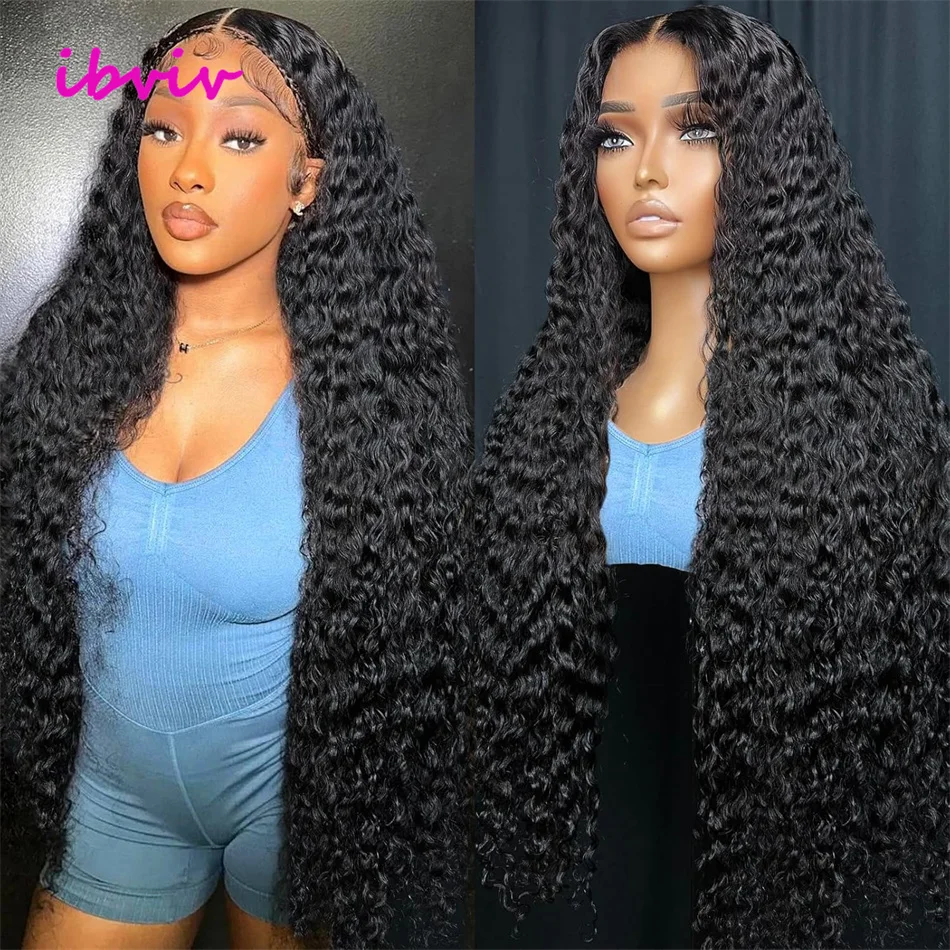 32 36 بوصة موجة المياه HD 13x4 الدانتيل الباروكة الأمامية مجعد الباروكات الشعر البشري 100% عذراء موجة عميقة 5x5 إغلاق شعر مستعار بدون صمغ