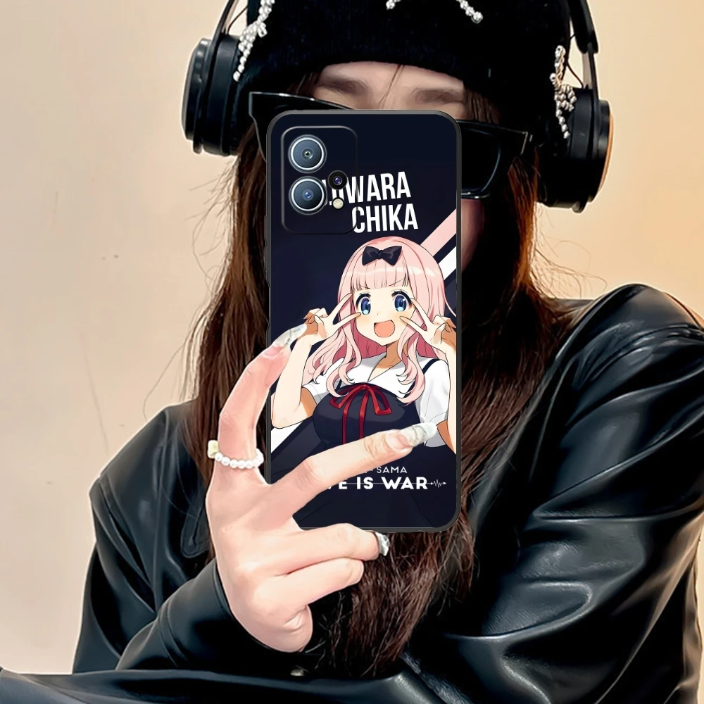 Kaguya Sama Chika Mobile Cell Phone Case for Huawei P60 P50 P40 P30 P20 P10 P9 P8 Pro Lite Plus Black Soft Phone Cover Shell