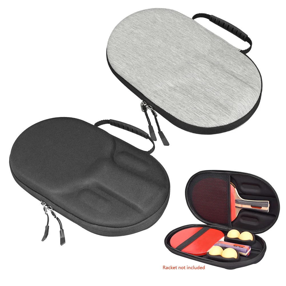 

EVA Case Hard Shell Storage Sports Equipment Storage Elastic Band Fixation For 2 Rackets Table Tennis Accessory