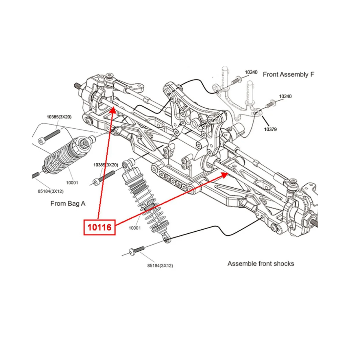 Front CVD for VRX Racing RC Car RH1002 RH1013 RH1011 RH817 RH818 RH1018 RH1019 RH816 RH1043 RH1045,Fit VRX 10116