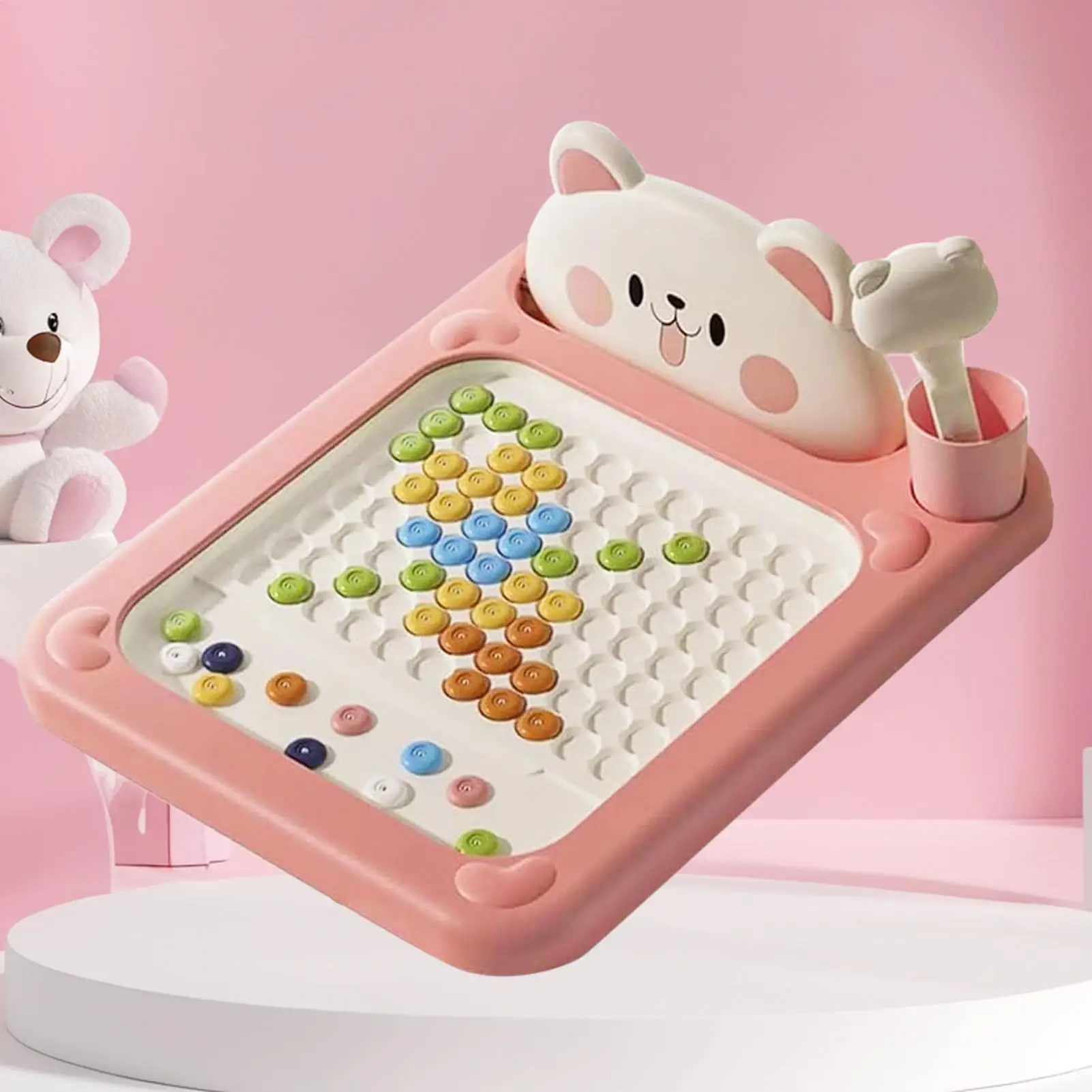 Planche d'activité magnétique, planche à dessin magnétique pour tout-petits avec stylo, jouets d'interaction Parent-enfant pour garçons âgés de 2 à 5 ans