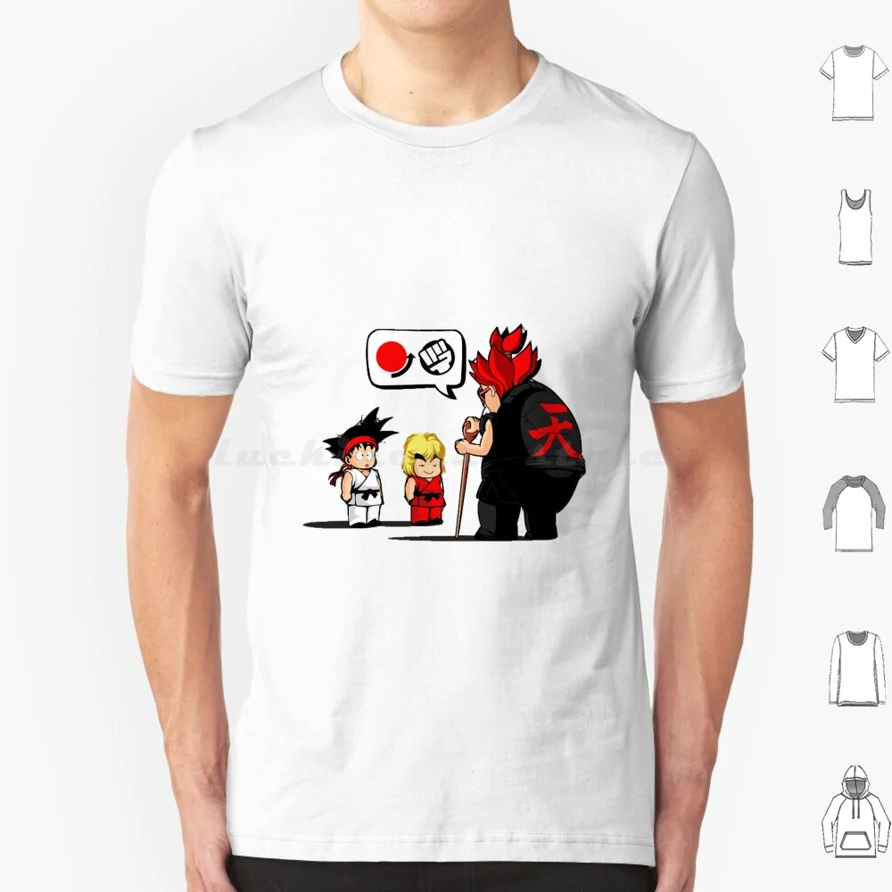 Lesson 1hadouken T Shirt Cotton Men Women DIY Print Ryu Ken Retro Fighter Hadouken Street Video Games Gaming Akuma Fighting