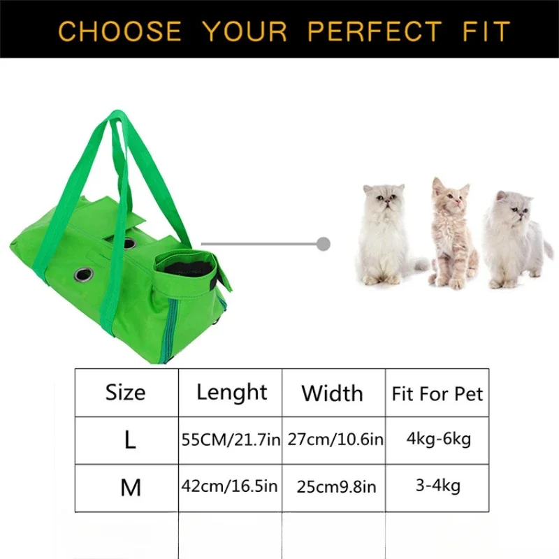 Portable Cat Backpack Pet Summer Outing Foldable Grab Bite Fixed Cat Bag Pet Supplies Transporte Pet Cat Handbag Cat Travel Bags