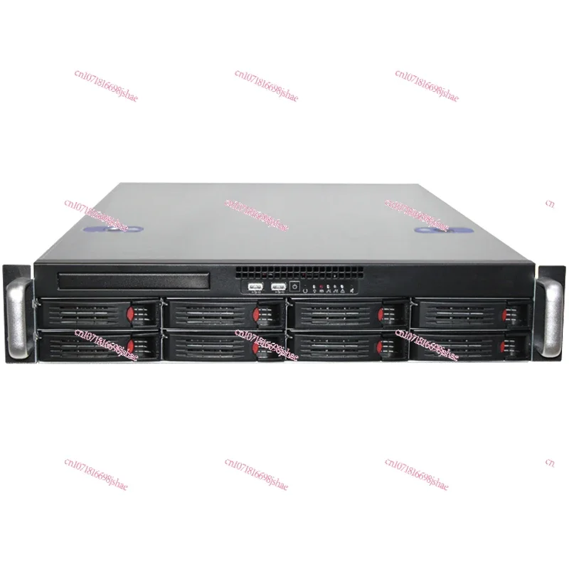 2U Server Chassis 8 Hot-swappable Hard Disk Bits EATX Xeon Dual Main Board Monitoring Internet Cafe Storage Host