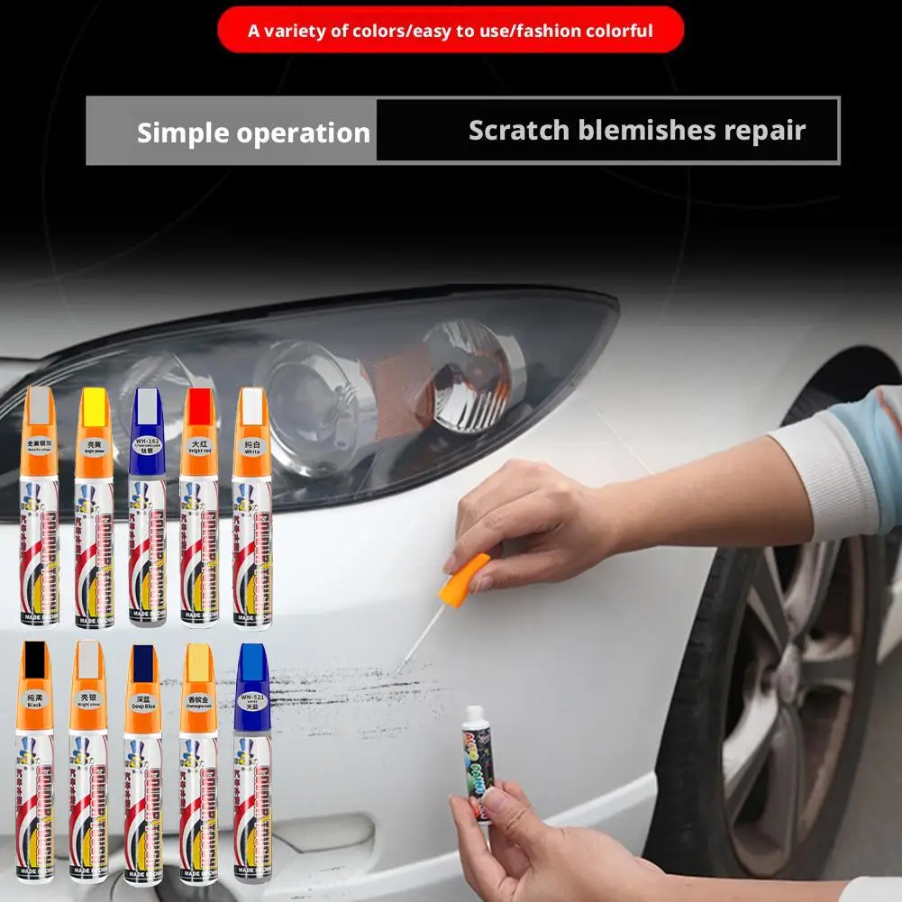 Car Touch-up Pen Waterproof Car Paint Pens For Scratches Easy Quick Dry Multiple Color Stcratch Repair Car Accessories U9O7