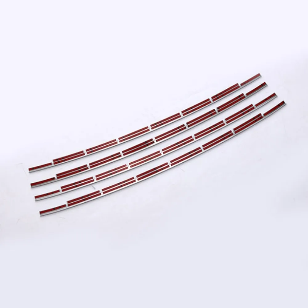 4pcs Front Grille Trim Car Bumper Garnish Molding Trims Car Styling Stainles Steel Accessories For Toyota Prius Alpha ZVW40 V