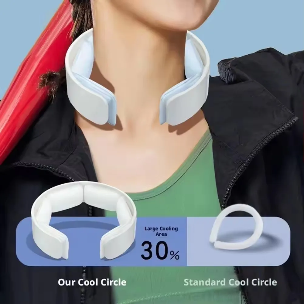 PCM Ice Cool Neck Ring 360 All-Round Cooling Reusable Summer Cold Neck Wrap Long Lasting Cool Neck Band For Outdoor Sports
