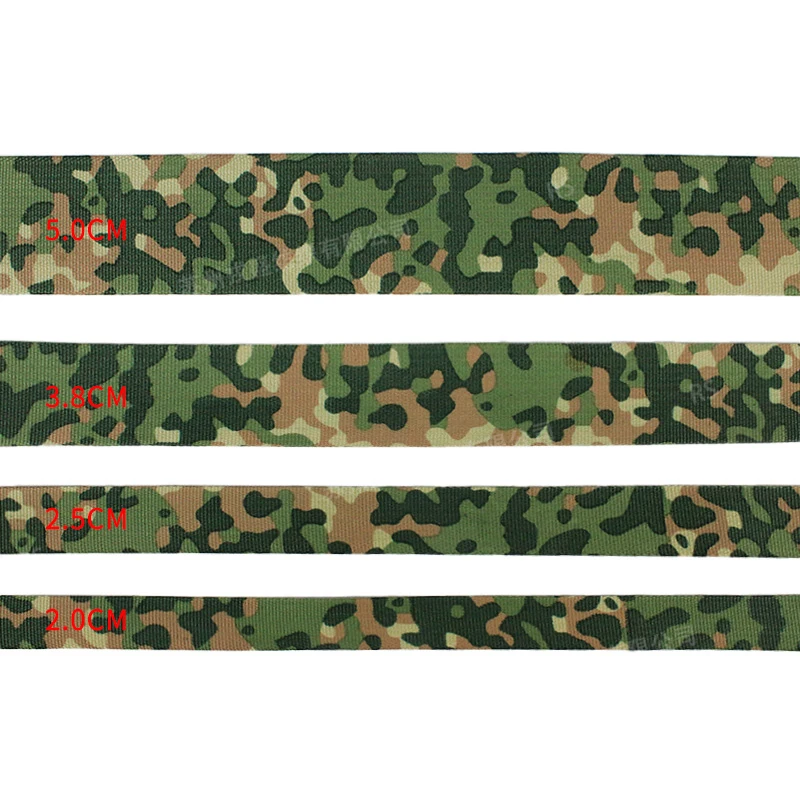 Sangle tactique topographie noir vert Marpat tigre camouflage 25mm sangle pour sac à dos extérieur gilet tactique chaussures pour chien imprimé