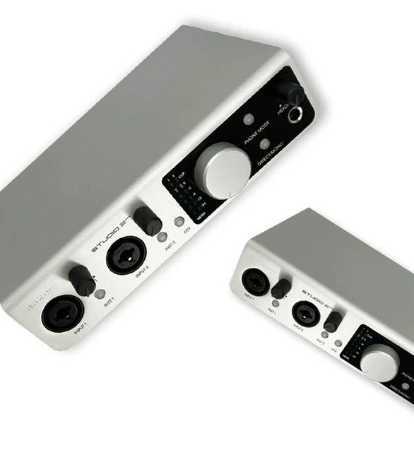 Professional USB Audio Interface Stereo Sound Card with Noise Reduction Mixing for ASMR Recording Dual Channel Live Streaming