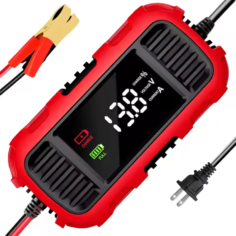 12V 2A Car Battery Charger Car Motorcycle Lead Acid Battery Charger Fully Automatic Battery Charger for Motorcycle Batteries