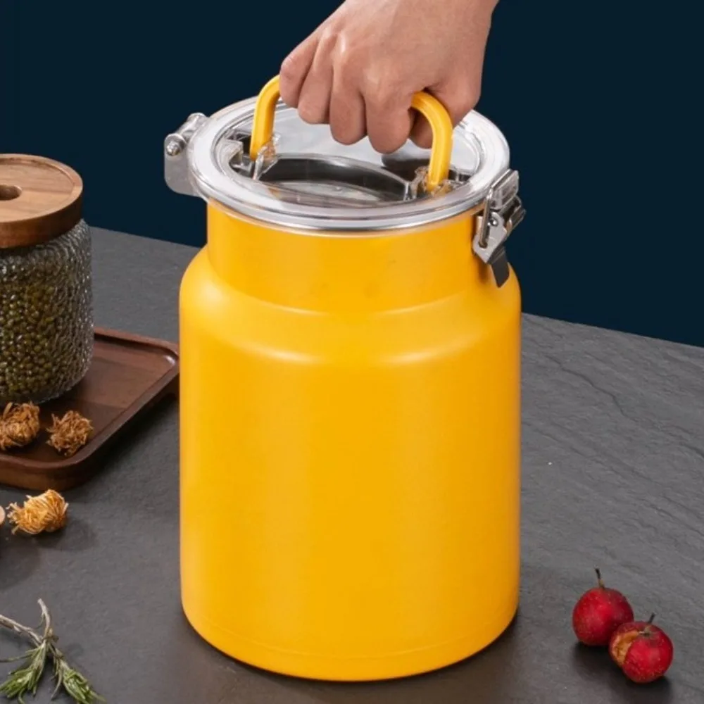 Insect-Proof Stainless Steel Sealed Tank Extra Thick Moisture-Proof Fresh Keeping Tank Large Capacity Colorful Rice Can Kitchen