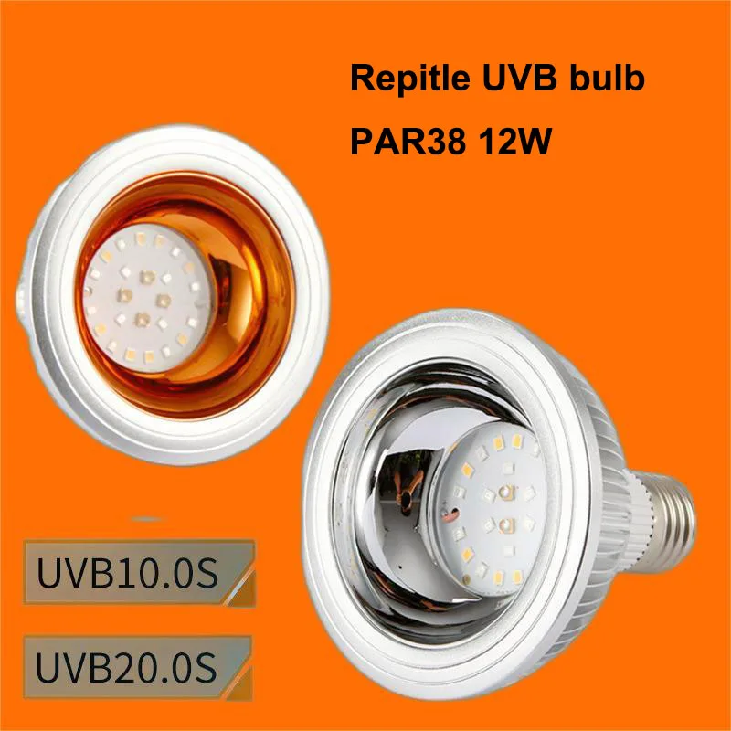 Lampa LED dla gadów UVB lUVA Pełne spektrum 12W PAR30 4000K