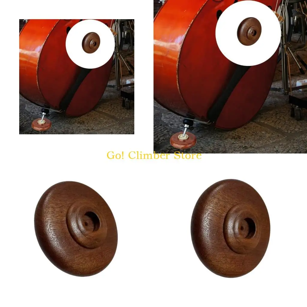 Q84C Cello Floor Protector Brown Slipstop Endpin Rest Endpins Stand Holder for Secure Playing at Home or on Stage
