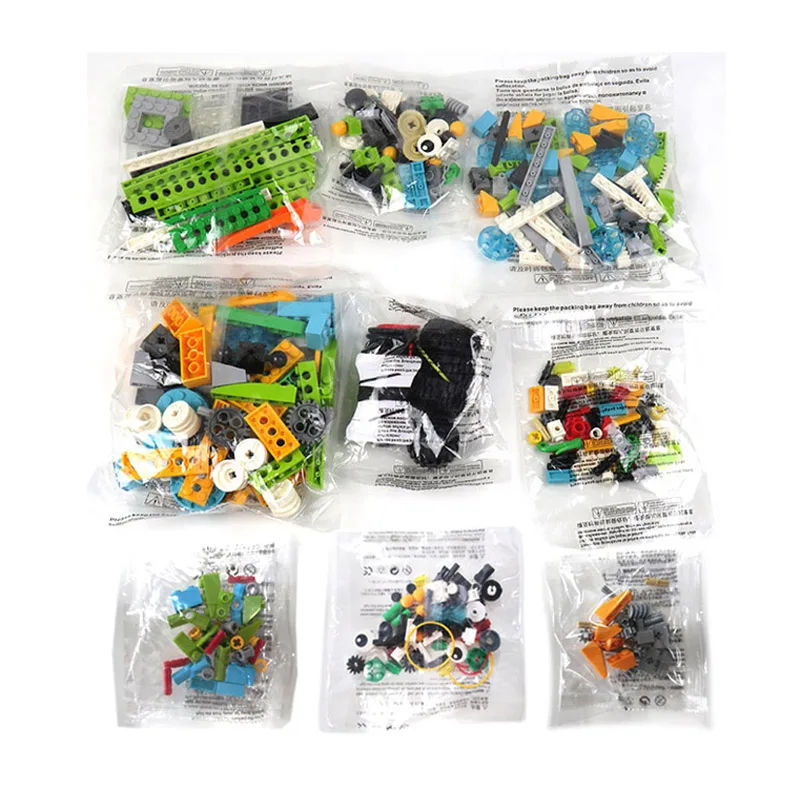 385 sztuk/partia MOC biegów belki osi Building Blocks kompatybilny Wedo 2.0 rdzeń zestaw 45300 części 92013 71321 70905 klocki techniczne zabawki