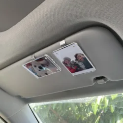 1pc Magnetic Car Visor Photo Clip - Holds Wallet-Sized Photos, Perfect Car Decor & Gift for Couples, Valentine’s Day