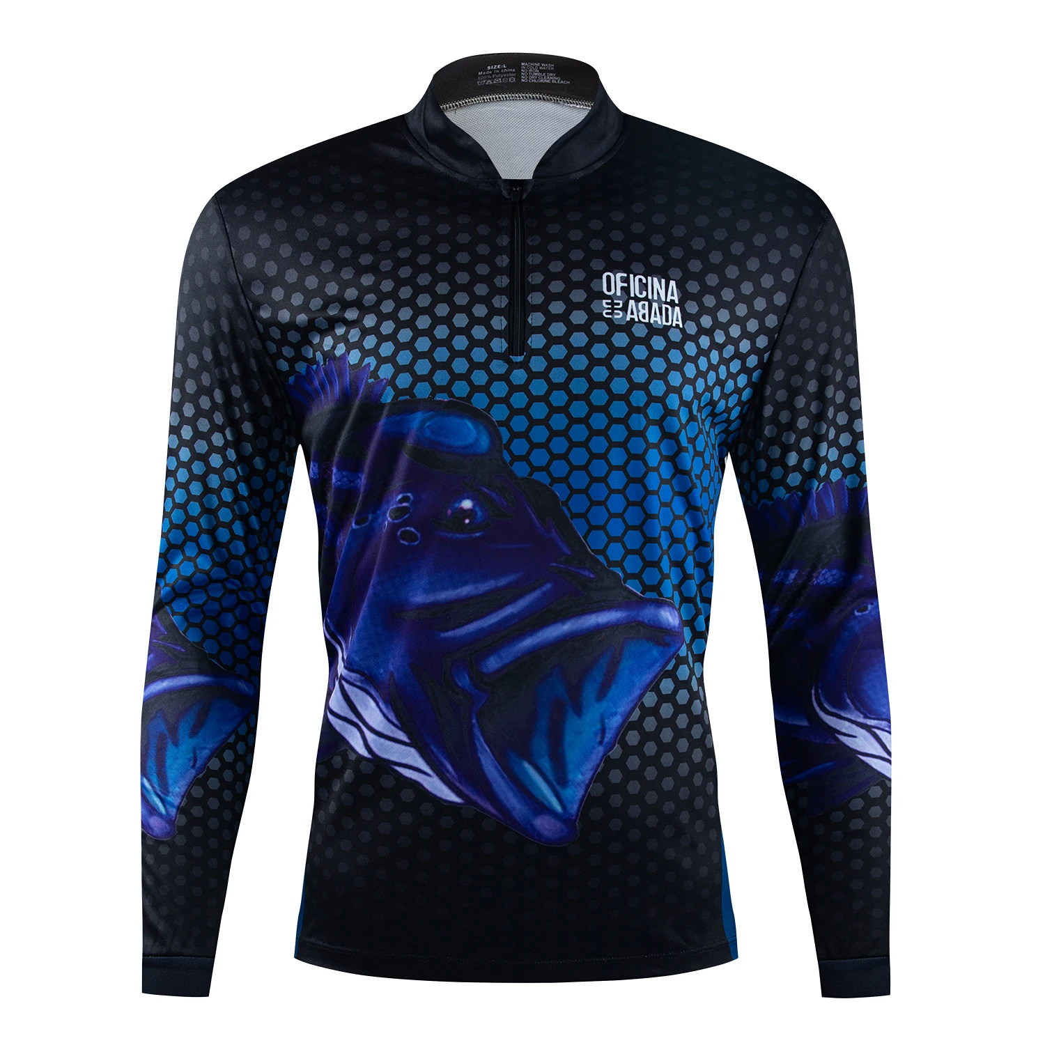 Running outdoor fishing clothing quick-drying mesh fabric sweat sports long-sleeved SUN protective clothing motorcycle T-shirt