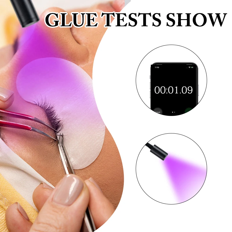 JOMAY Klej UV do przedłużania rzęs dla profesjonalistów 5ml Hurtownia kleju do rzęs Akcesoria do przedłużania rzęs Fioletowy kolor Produkty do makijażu