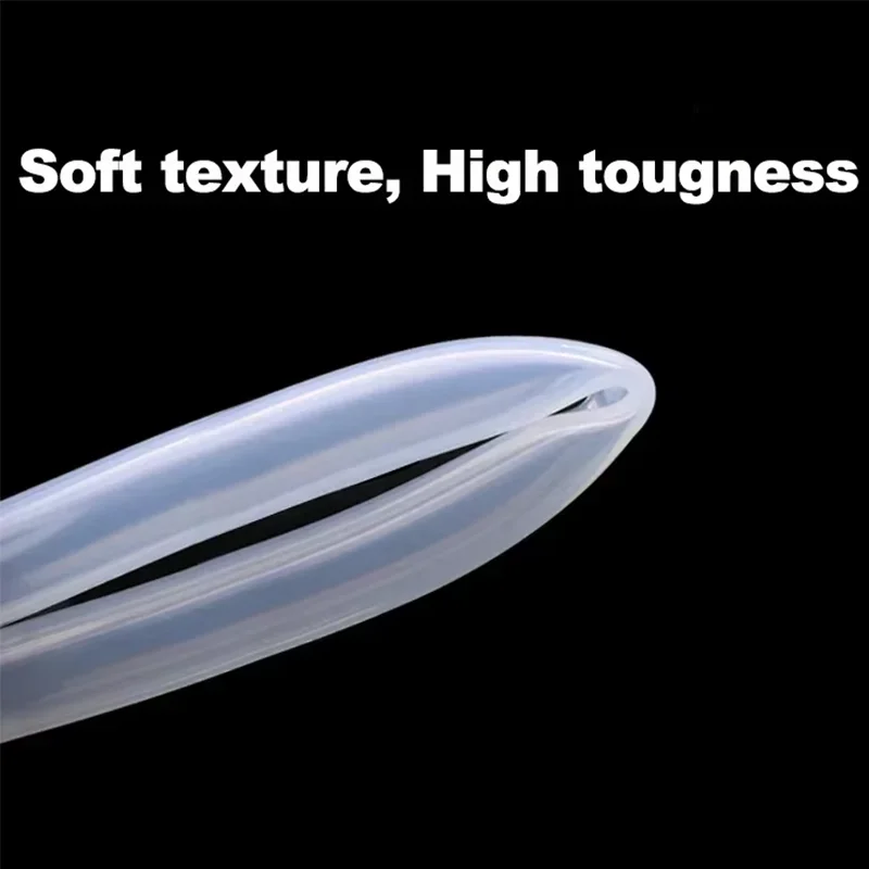 1 Meter Transparent Silicone Rubber Hose ID 0.5 1 2 3 4 5 6 7 8 9 10 mm Food Grade Nontoxic Soft Drink Pipe Water Connector