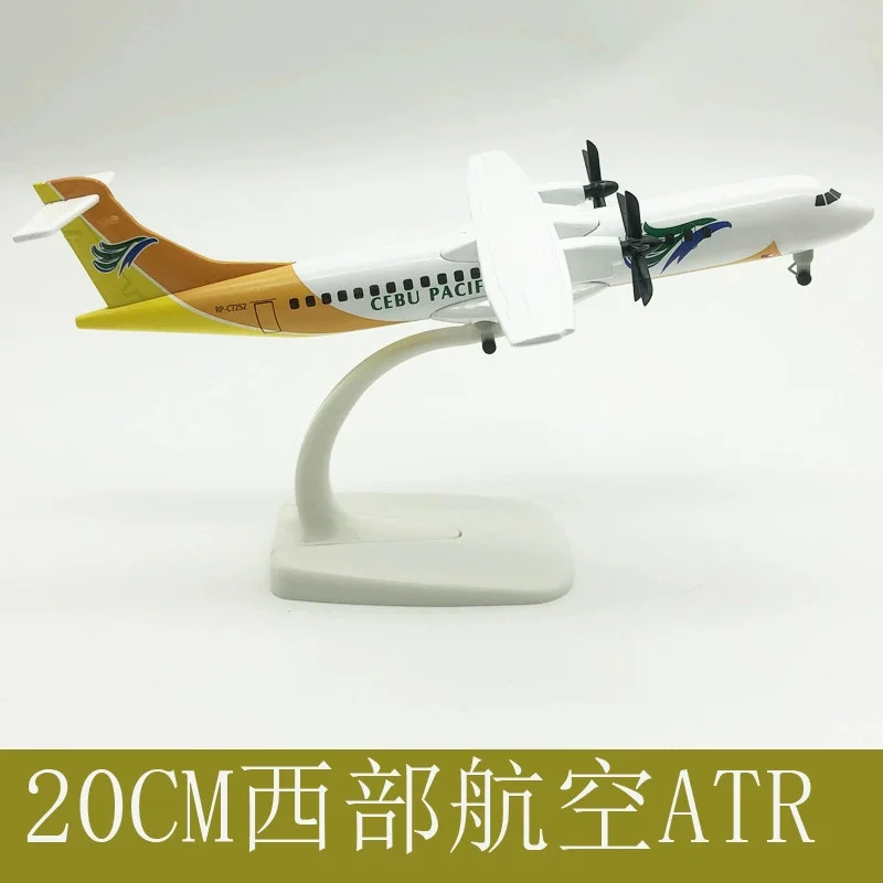 

1Pc 20cm ATR Plane Airplane Model Aircraft Diecast Metal Alloy Collection Gift Children Toys Souvenir Plane Toy Collection
