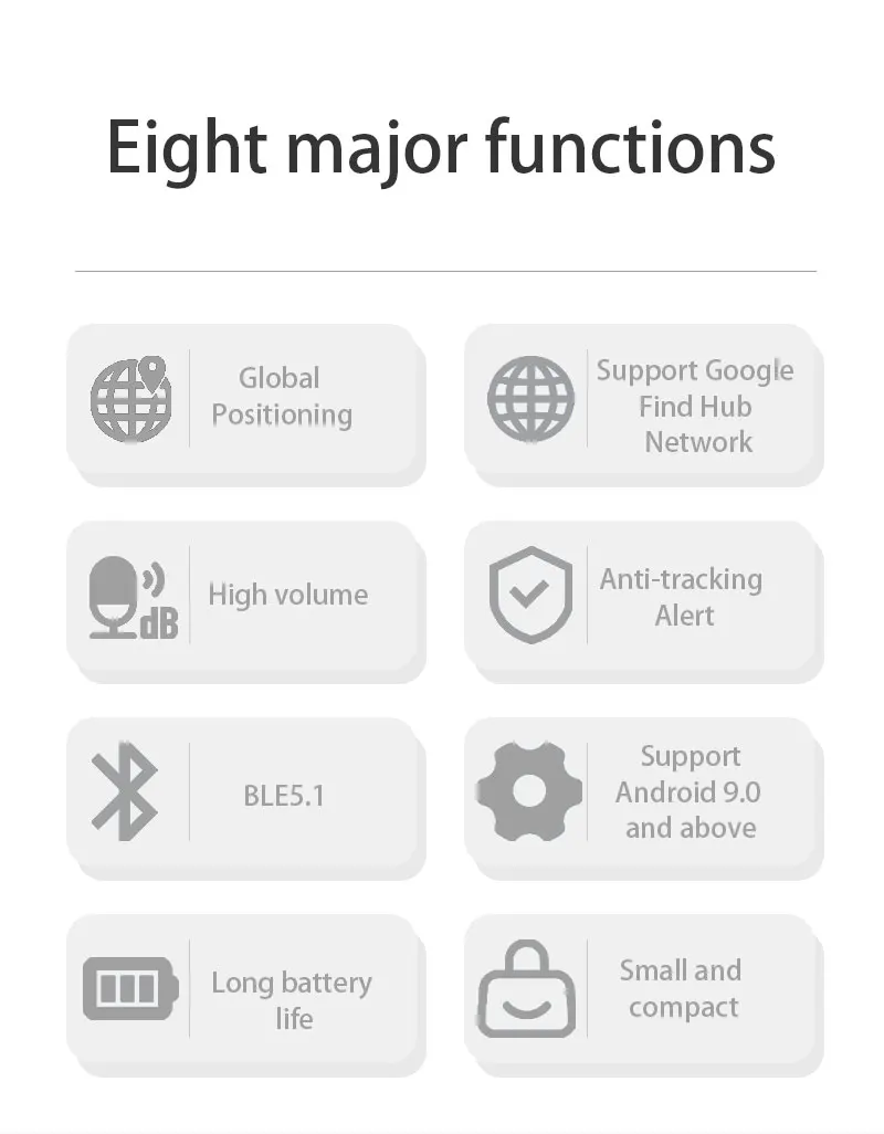Android AirTag with Magnetic Case Locator Car Item Finder Car Bike Motorcycle Anti-lost Mini Gps Tracker with Protective Cover