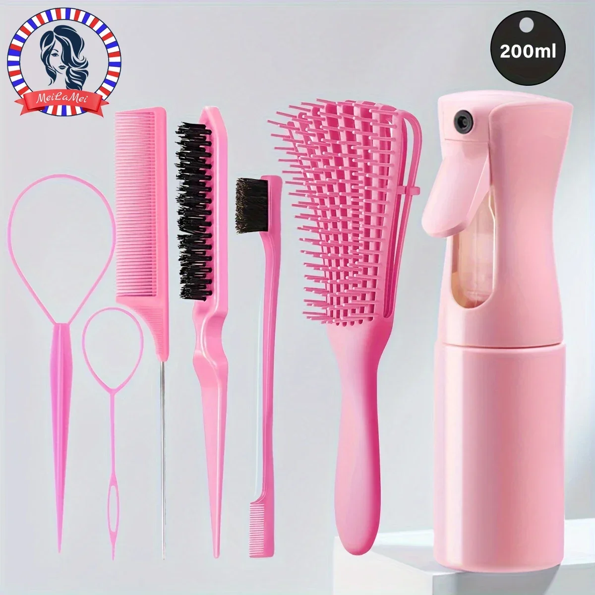 

5-piece Curly/normal Hair Styling Tool, Suitable for Both Men and Women, Special for Real Hair Wigs