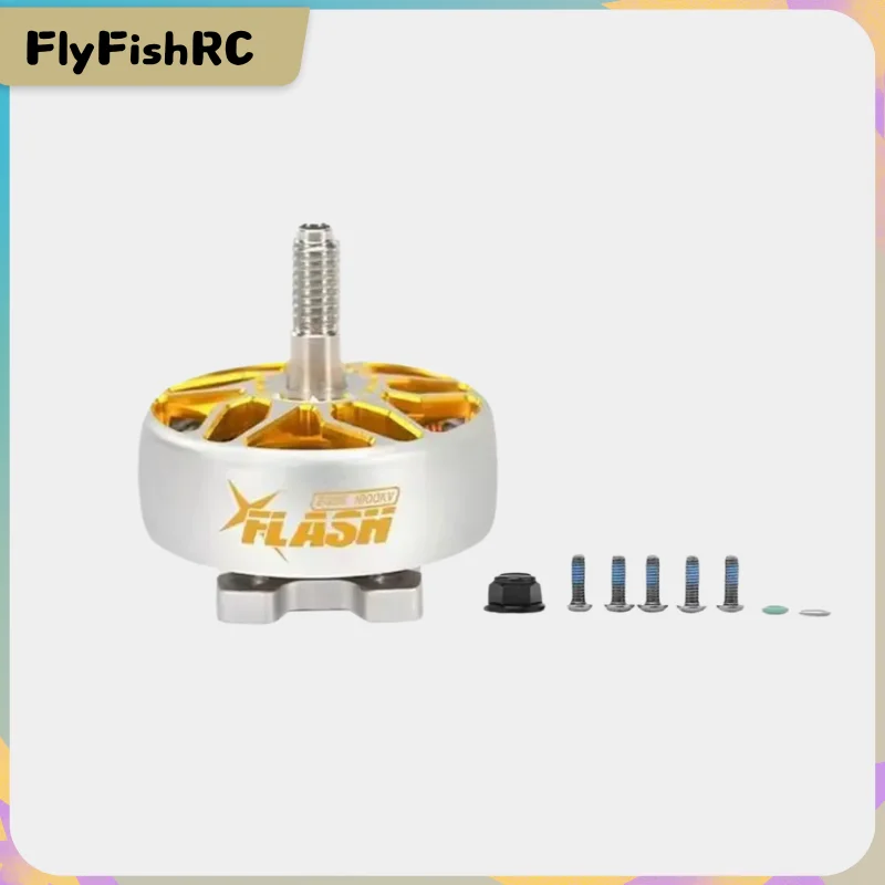

FlyFishRC Flash 2506 1550KV 1750KV 6S Бесщеточный двигатель подходит для 6-дюймового RC FPV гоночного дрона для фристайла