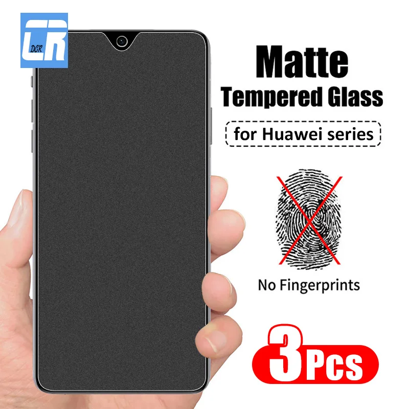 1-3Pcs Matte Glass For Huawei Mate 50 P30 P40 Lite P50E Screen Protector For Huawei Nova 10 9 8 SE 11 10z 8i 5t P Smart Glass