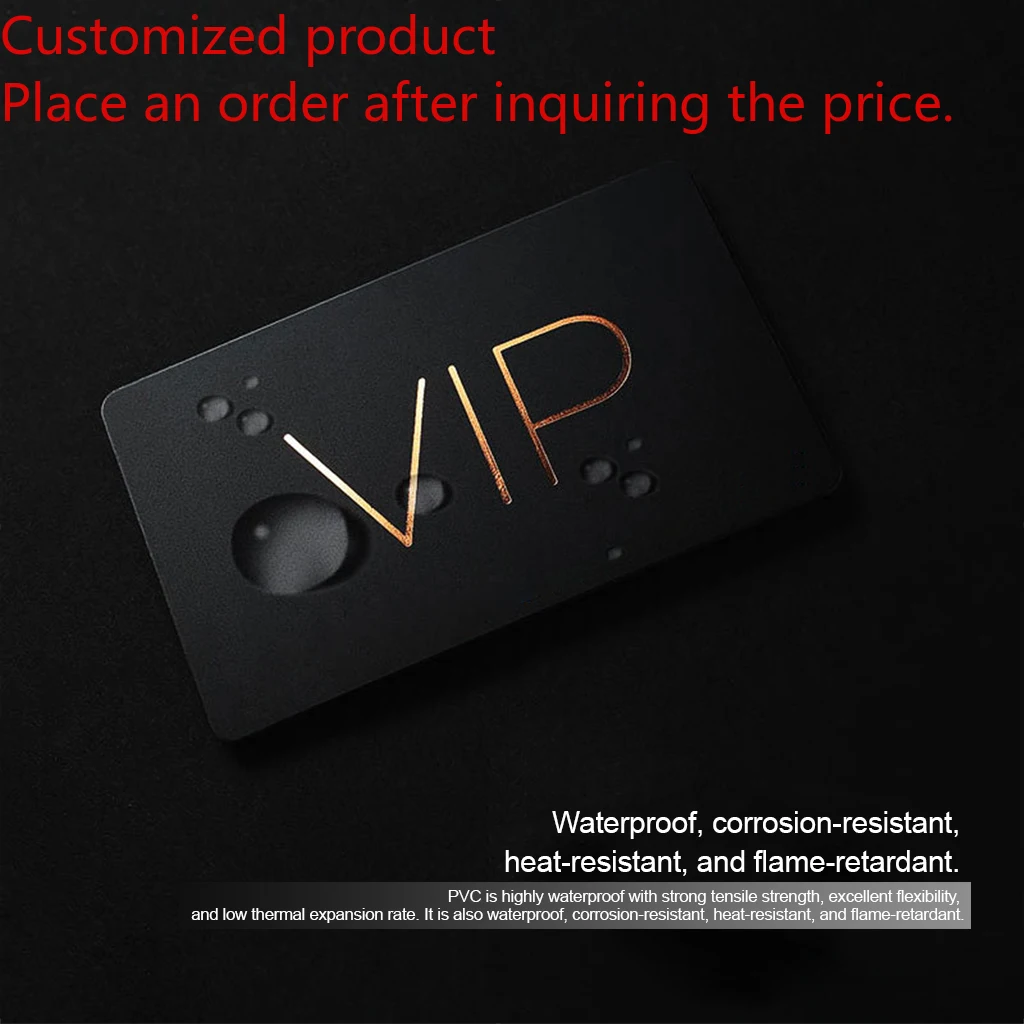 Customized product Factory Supply Matte Black Metal NFC Business Access Control Card Eco-Friendly Gift VIP Card