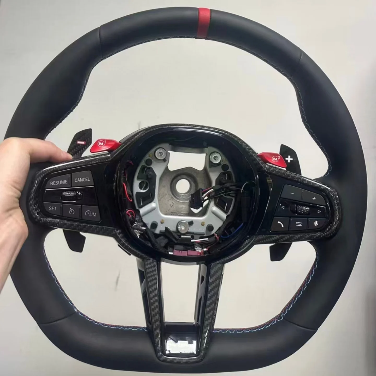 

M Performance Steering Wheel For G30 G31 G32 X3 G01 X4 G02 M2 G87 M3 G80 M4 G82 G42 G20 LCI M5 F90 G11