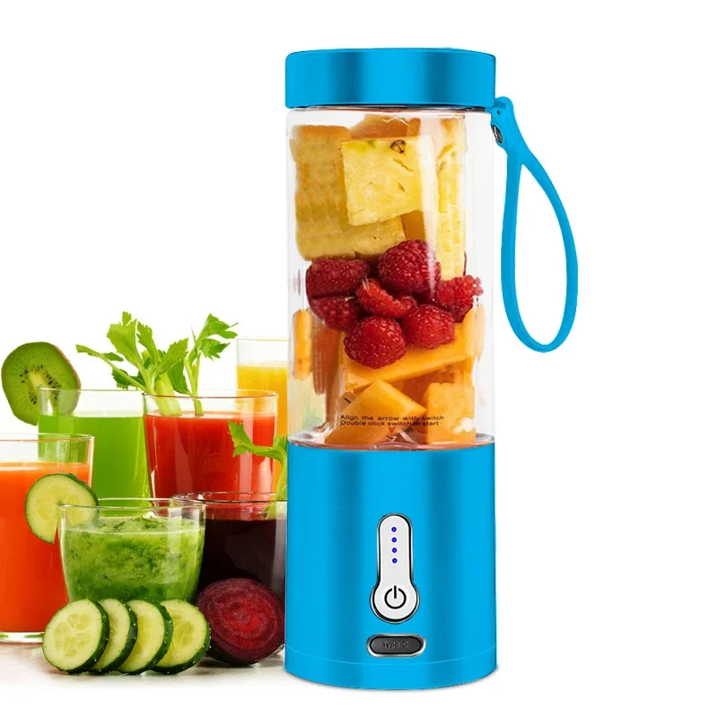 

500ml water bottle protein shaker portable blender can crush ice smoothie maker personal usb blender