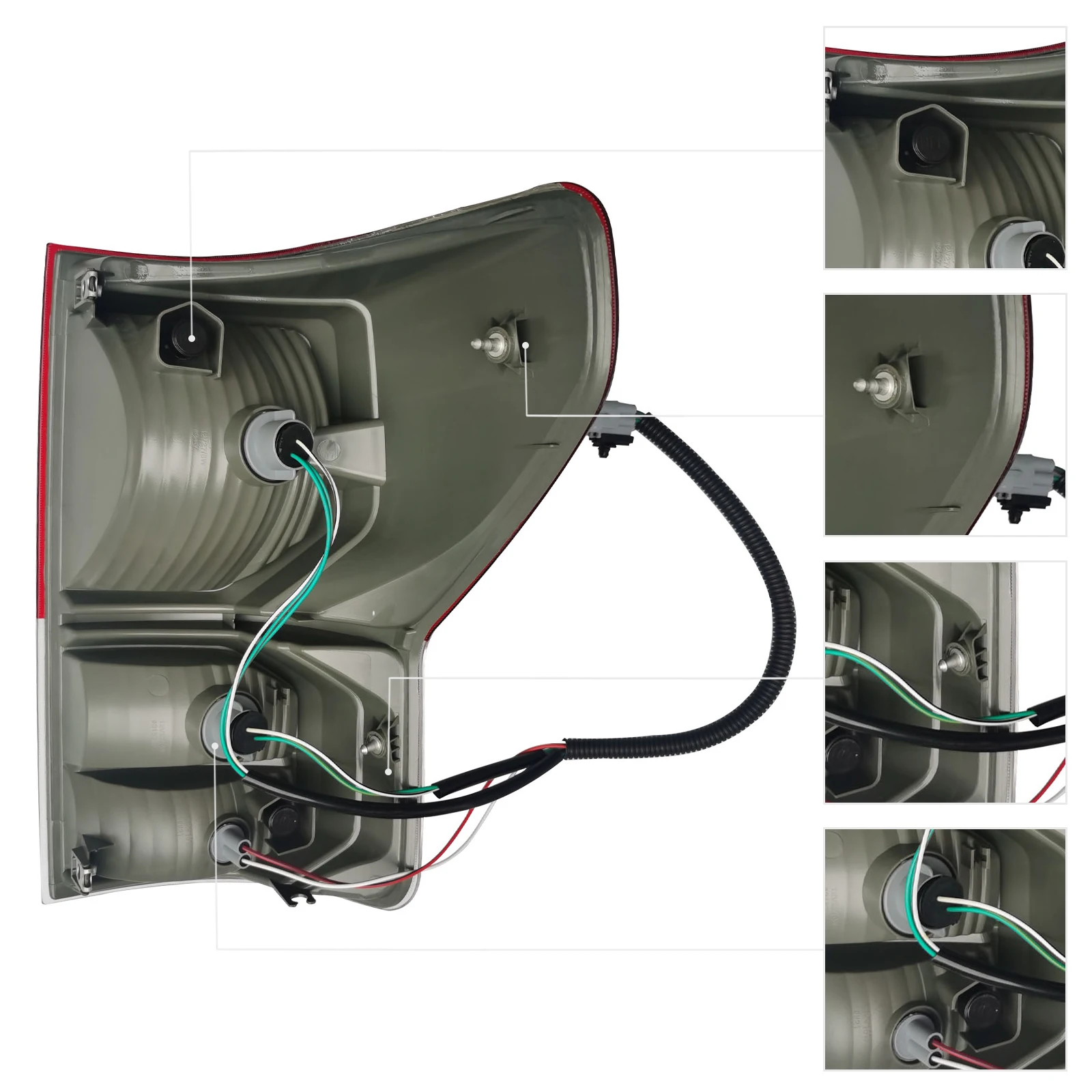 1 زوج ملحمة الإضاءة OE نمط استبدال الفرامل الخلفية الذيل ضوء الجمعية متوافق لتويوتا 2010-2013 الجانب الأيمن والأيسر