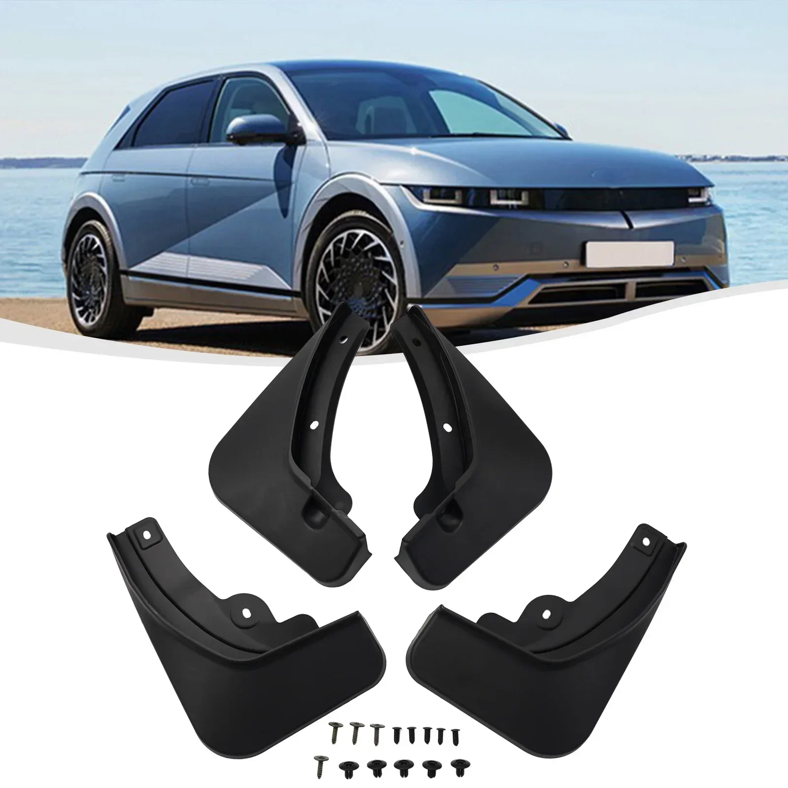 Car Mud Flaps Guards Car Splash Guards 4Pcs For Hyundai Ioniq 5 2020+ Protection Safety Driving Auto Accessories