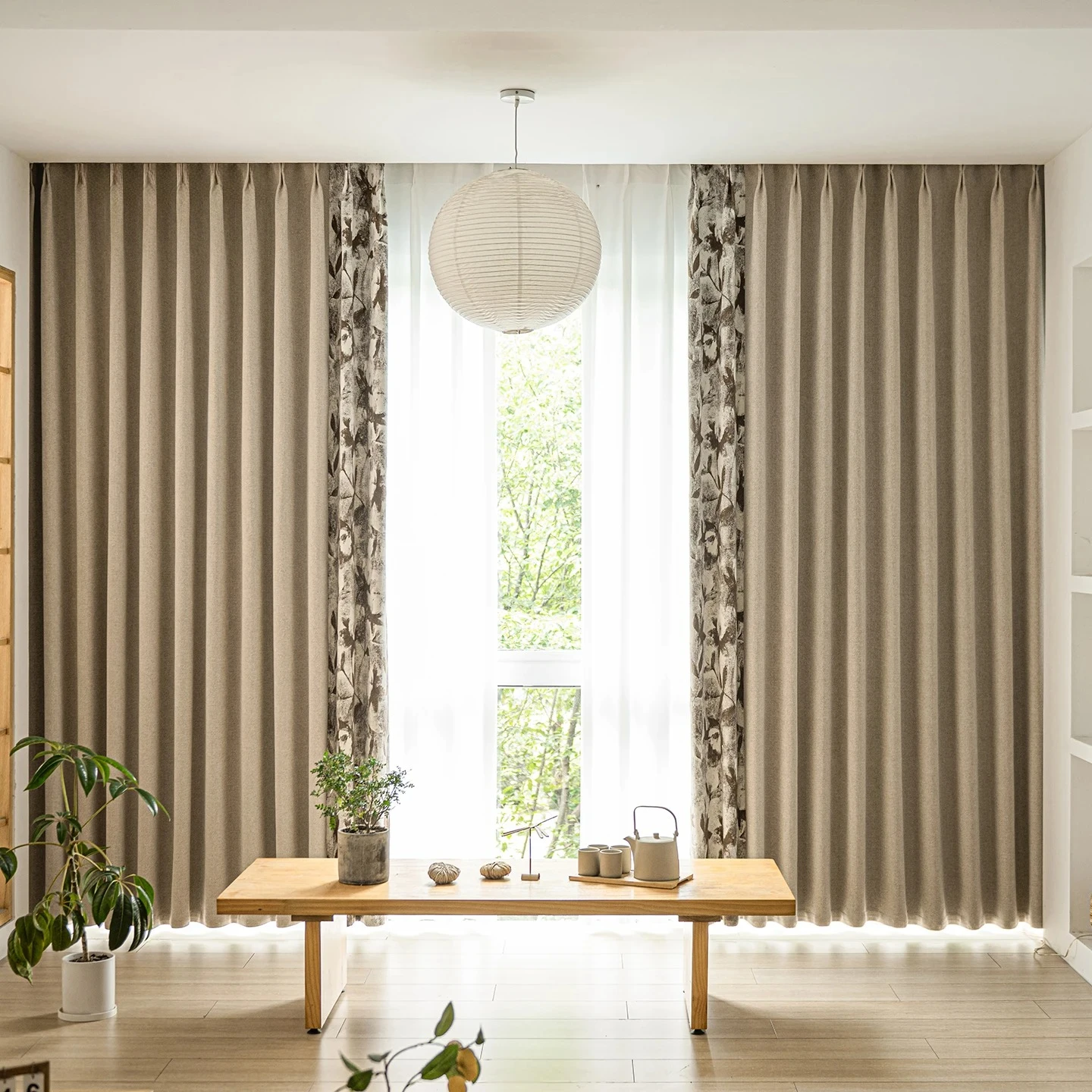 High Grade Chenille Splicing Cashmere Jacquard Curtains for Living Room Bedroom Window